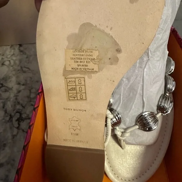 NWOT•Tory Burch Capri Beaded Sandal• - Picture 3 of 4